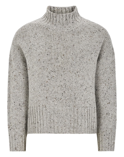 Soft Rebels - SRNemo High Neck Strik - Medium Grey Melange